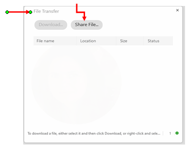 Webex File Transfer open
